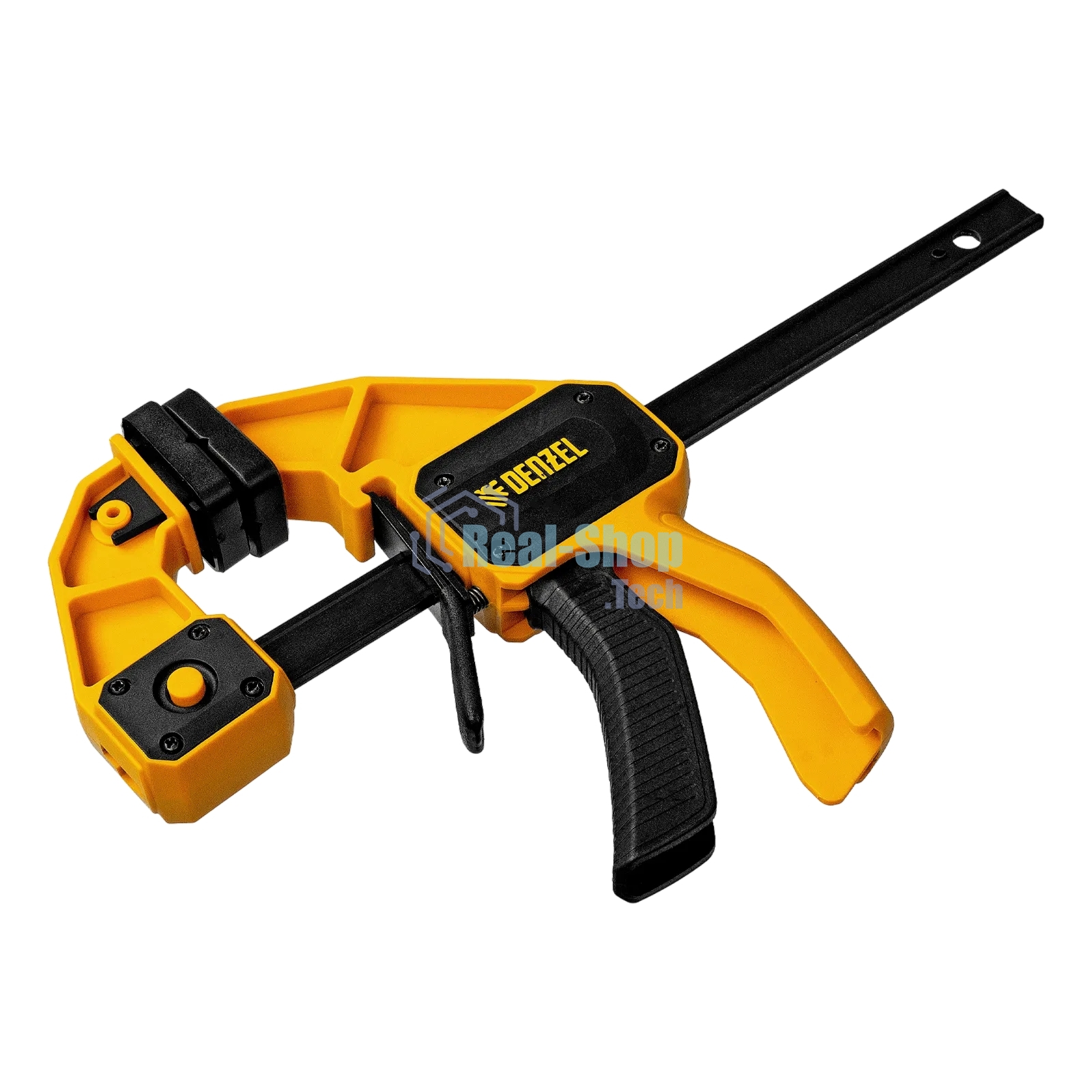 Струбцина Denzel F-образная, быстрозажимная, 150 х 80 мм, усиленный нейлоновый корпус