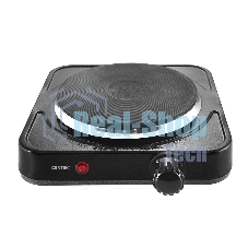 Плита настольная электрическая Centek CT-1506 черный, 1конф ЧУГУН 155мм, 1000Вт, индикатор работы