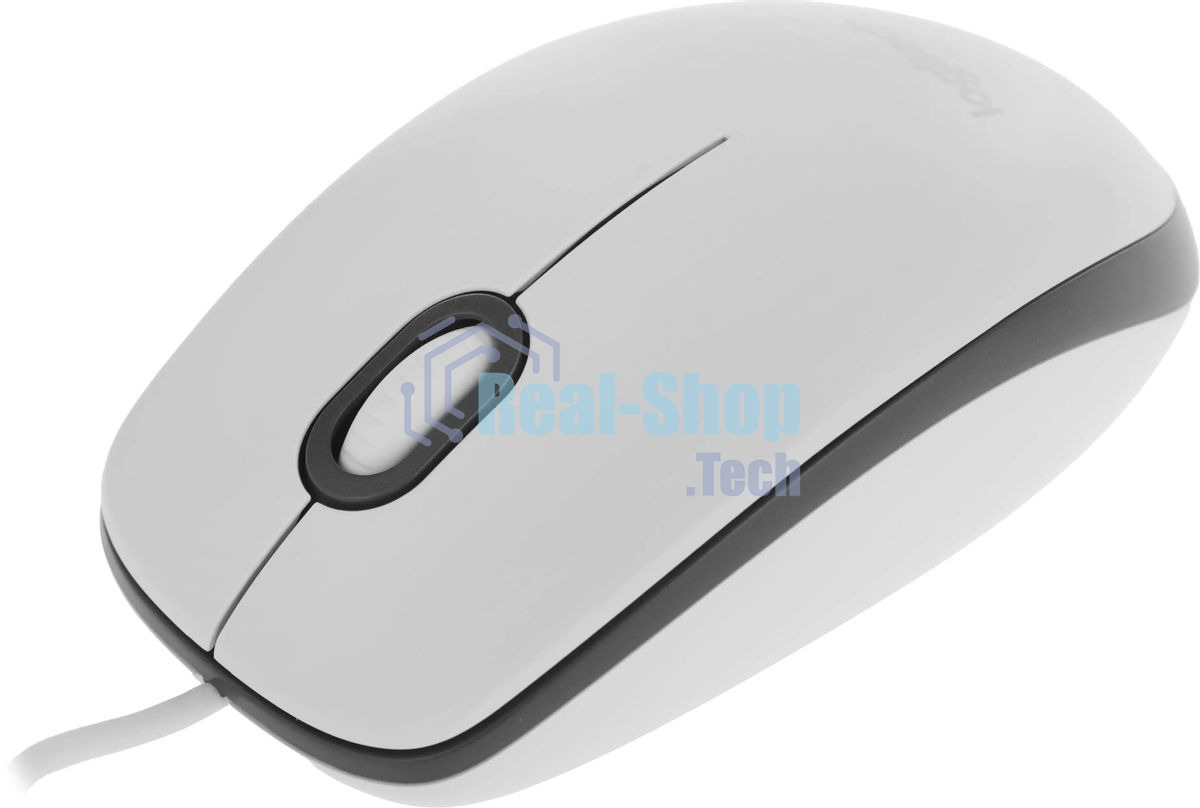 Мышь проводная Logitech M100 белый, 1000 dpi, USB, кнопки - 3