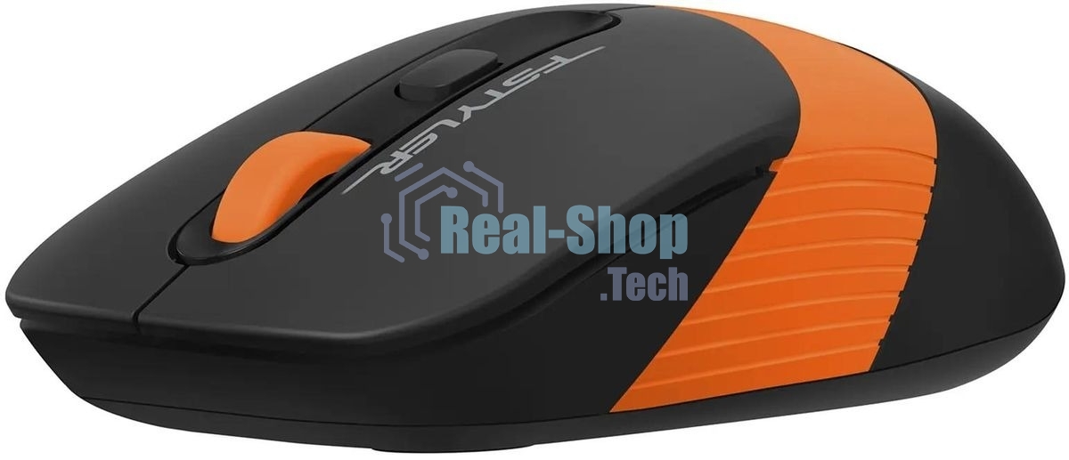Мышь беспроводная A4Tech Fstyler FG10S черный/оранжевый, 2000 dpi, радиоканал, USB, кнопки - 4