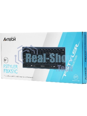 Клавиатура A4Tech Fstyler FBX51C беспроводная, Bluetooth, радиоканал, серый