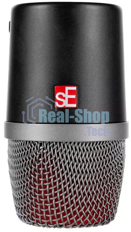 Микрофон динамический sE Electronics V KICK инструментальный, универсальный, для бас-барабанов и других источников, 20 Гц 19 кГц, суперкардиоида, комплектация: резьбовой адаптер, чехол на молнии, ветрозащита, гайка с накаткой для надежной фиксации ми