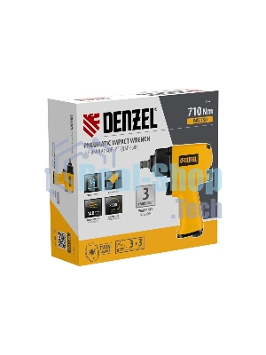 Ударный пневмогайковерт Denzel IWS550 Compact, 1/2