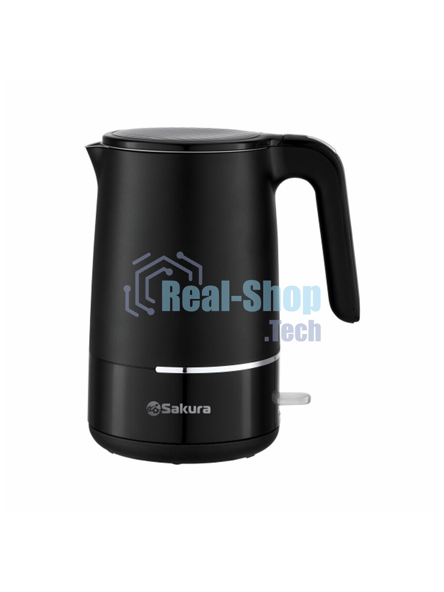 Чайник электрический Sakura SA-2176BK черный, 1.7 л., 1800 Вт