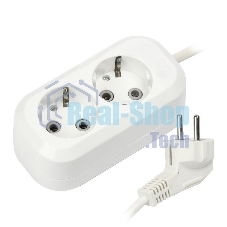 Удлинитель Smartbuy (SBE-16-2-02-Z) 2 гнз х 2,0 м (16А/3.5 кВт, ПВС 3х1.0)