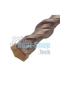 Бур по бетону Denzel двойная спираль, Cobalt W-tip, 22x600 мм, SDS PLUS