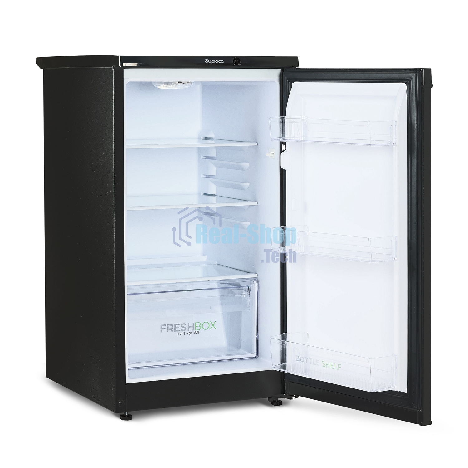 Холодильник Бирюса B409 черный однокамерный 115л