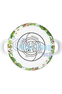 Кастрюля эмалированная AGNESS 934-561 ФРУКТОВАЯ КОРЗИНА 2.0 л