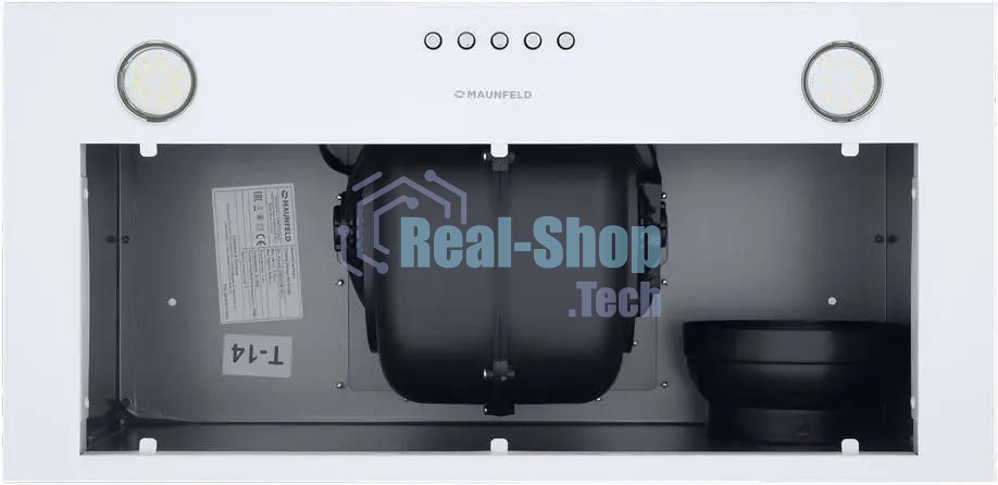 Вытяжка встраиваемая Maunfeld Crosby Power 50 белый, 50 см, 1050 куб. м/ч, 51.8 дБ