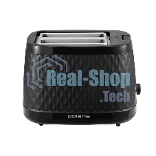 Тостер Polaris PET-0734 черный, 900 Вт, 2 слота
