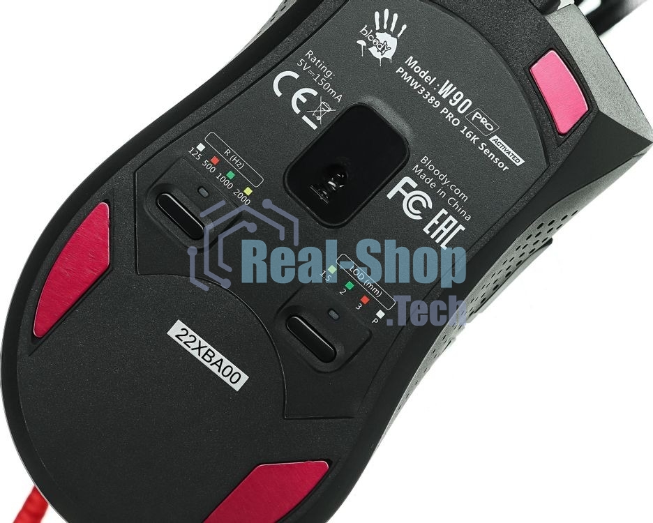 Мышь проводная A4Tech Bloody W90 Pro черный, 16000 dpi, USB, кнопки - 10