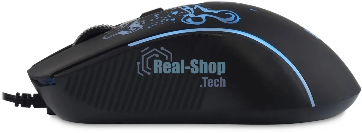 Мышь проводная Oklick 702G черный, 3600 dpi, USB, кнопки - 4
