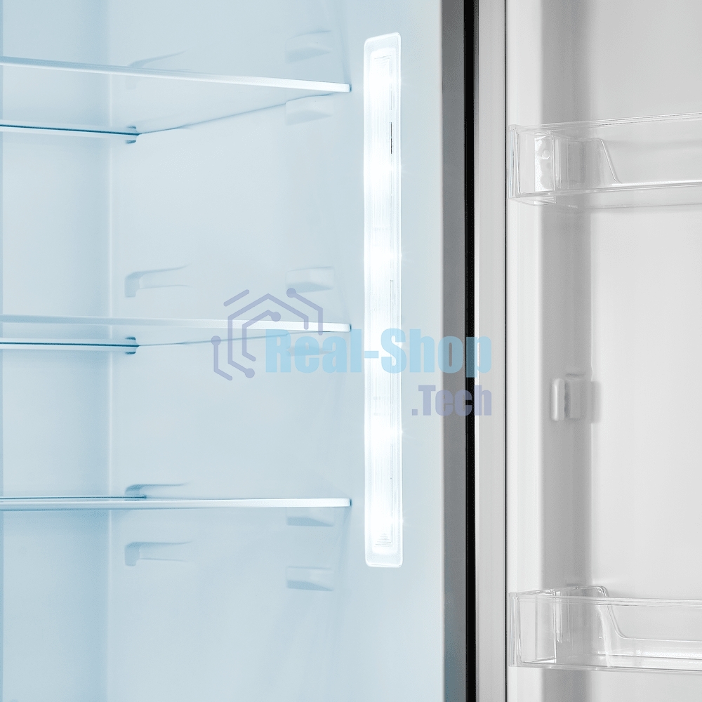 Холодильник Maunfeld MFF200NFSB10 Inverter черный двухкамерный 271/106 л морозилка снизу, NoFrost