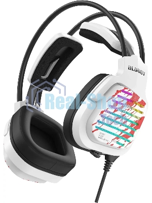 Гарнитура Bloody G565 белый, проводная, USB, подсветка