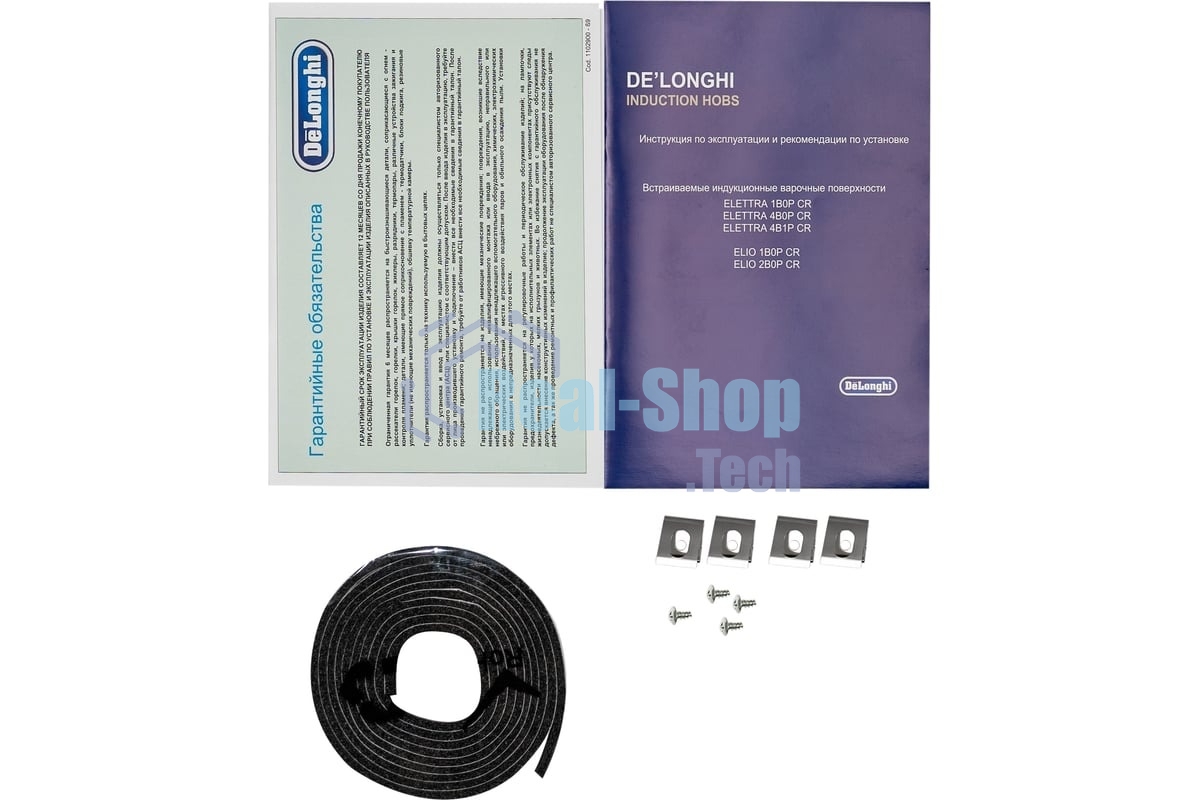 Индукционная варочная панель DeLonghi ELETTRA 1B0P CR черный