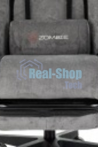 Кресло игровое Бюрократ Zombie Drift/F серый/черный, крестов. пластик, подст. для ног