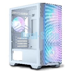 Компьютерный корпус без блока питания Case MSI MAG FORGE M100R, Mini-Tower, TG, 4x120мм ARGB, 2xUSB 2.0, 1xUSB 3.0, mATX, mITX белый