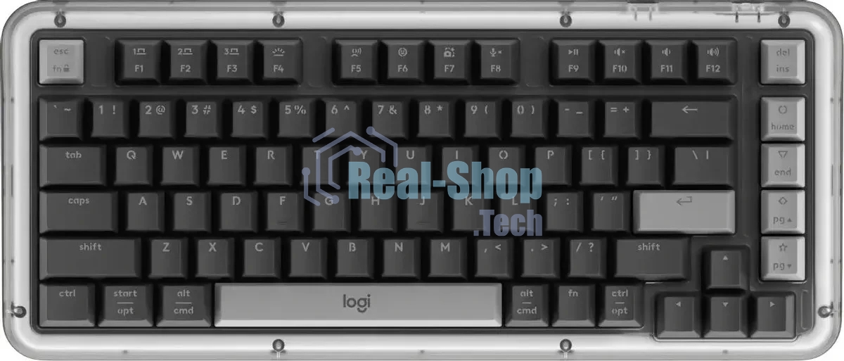 Клавиатура Logitech Alto Keys K75M беспроводная, Bluetooth, радиоканал, серый