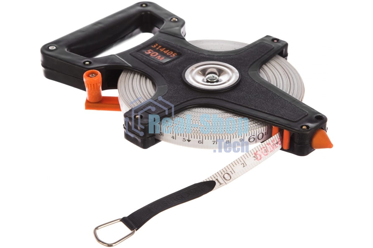 Рулетка геодезическая Sparta, 50 м х 12,5 мм, лента ПВХ, открытый корпус