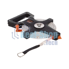 Рулетка геодезическая Sparta, 50 м х 12,5 мм, лента ПВХ, открытый корпус