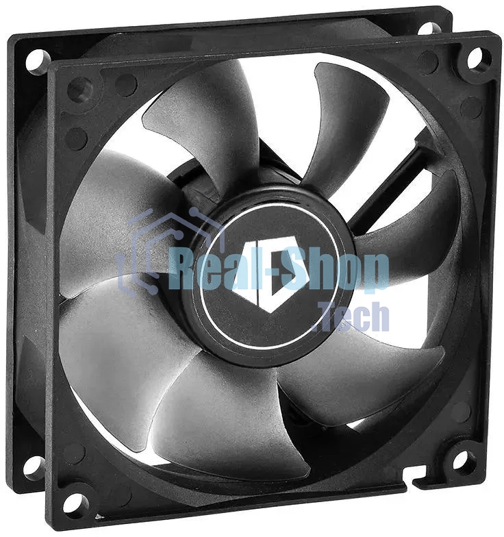Вентилятор для корпуса ID-Cooling NO-8025-SD черный, 80 мм, 2000 об/мин, 21 дБ, 3 pin
