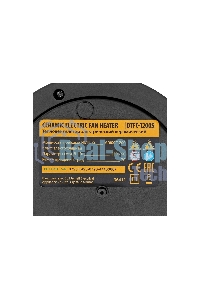 Тепловентилятор керамический Denzel DTFC-1200S, черный, 600/1200 Вт, 12 м2, 3 режима, термостат