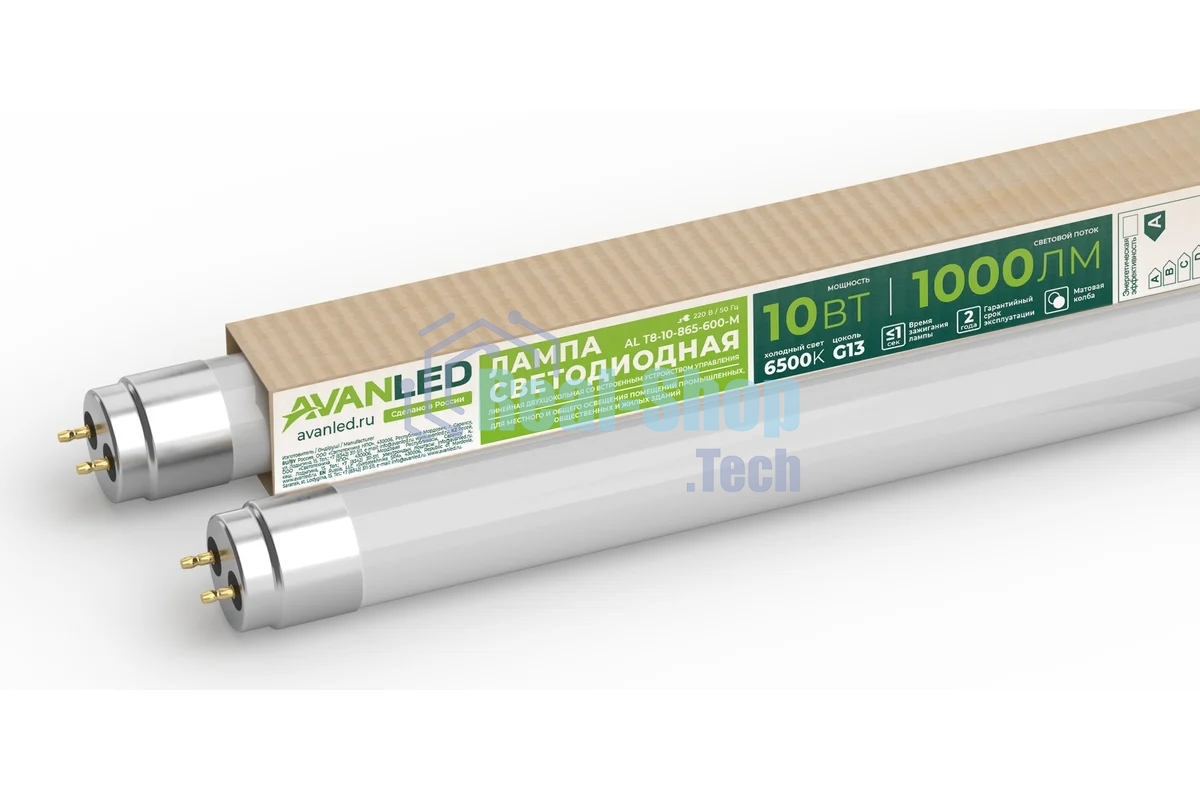 Лампа светодиодная AVANLED AL Т8-10-865-600-М (11106652) 10 Вт 6500К G13 600 мм