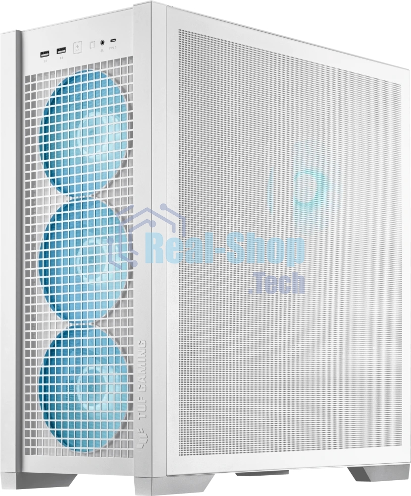 Компьютерный корпус ASUS TUF GAMING GT302 TG ARGb белый/GT302/ARGb FANS/WHT (90DC00I3-B19000)