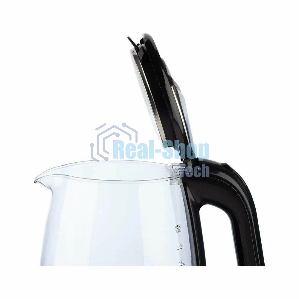 Чайник электрический Матрена MA-155 2,2л, стекло, черный (105230)