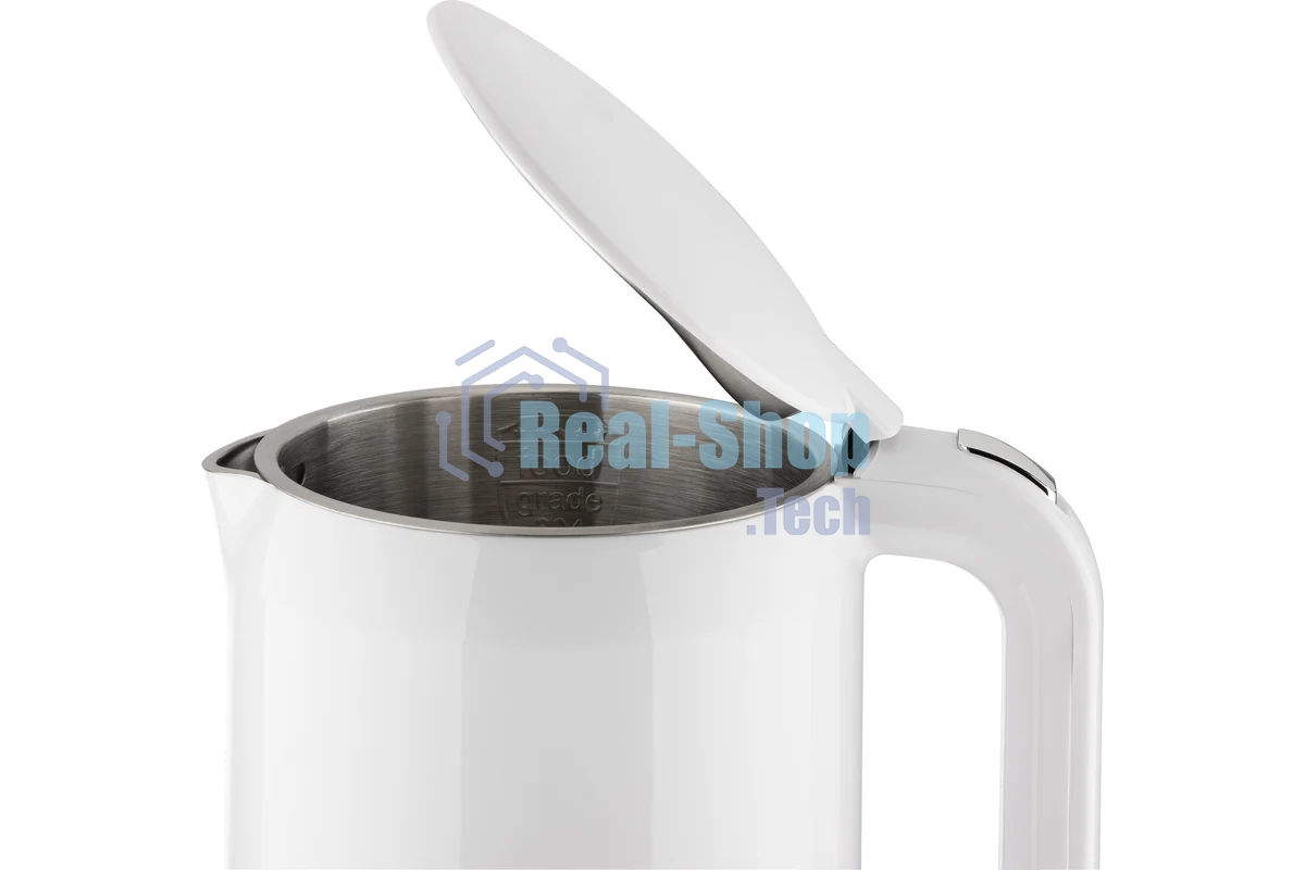 Чайник электрический Energy E-218 белый, диск 1,7 л