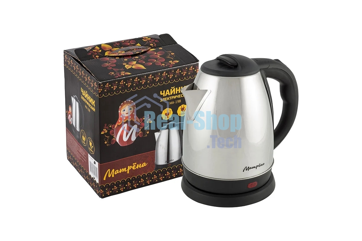 Чайник электрический Матрена MA-198. 1,8 л. нержавейка