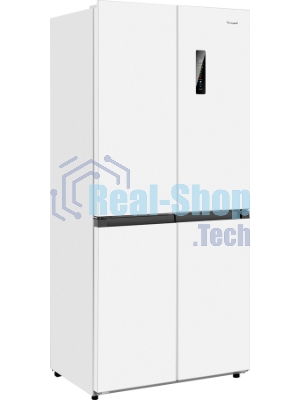 Холодильник Weissgauff WCD 450 W NoFrost Inverter белый трехкамерный 287/163л морозилка снизу, No Frost, Side by Side