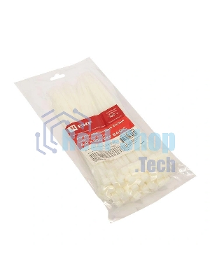 Хомут кабельный 4.8х200 нейл. белый (уп. 100 шт) EKF plc-c-4.8x200