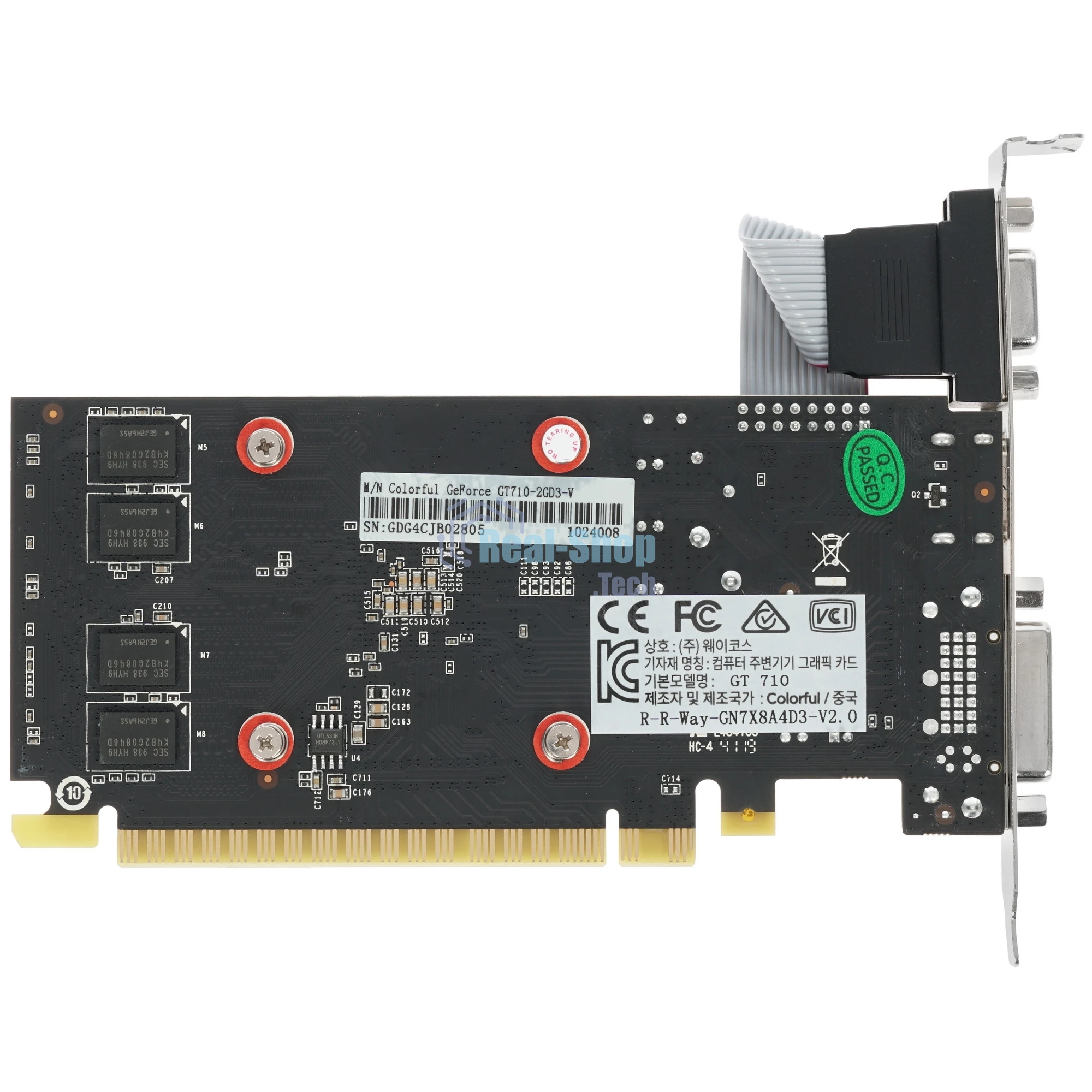 Видеокарта Colorful GT710-2GD3-V GDDR3 64bit VGA DVI HDMI 1FAN RTL