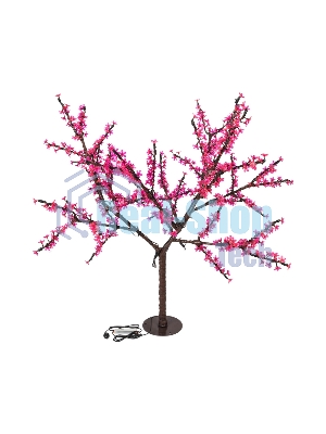 Светодиодное дерево Neon-night Сакура, высота 1,5м, диаметр кроны 1,8м, розовые светодиоды, IP65, понижающий трансформатор в комплекте