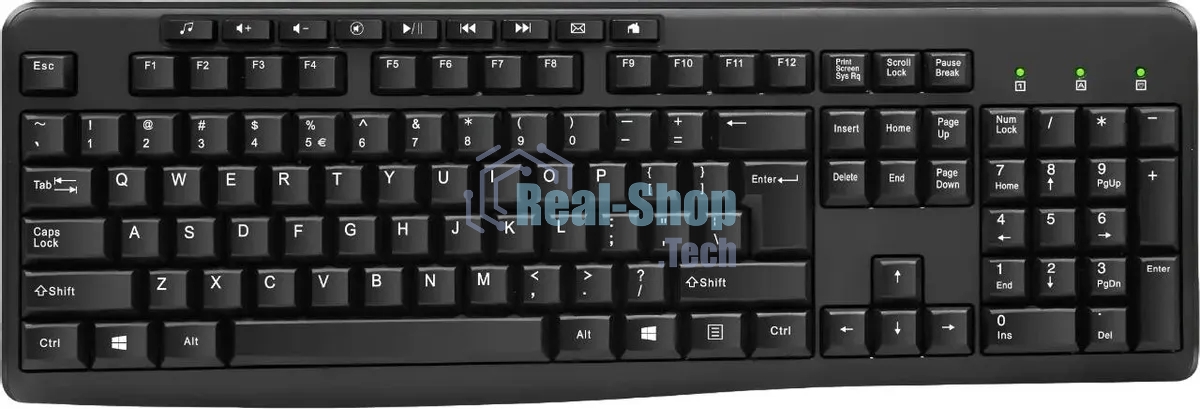 Клавиатура проводная Oklick 305M (1659987), USB, черный