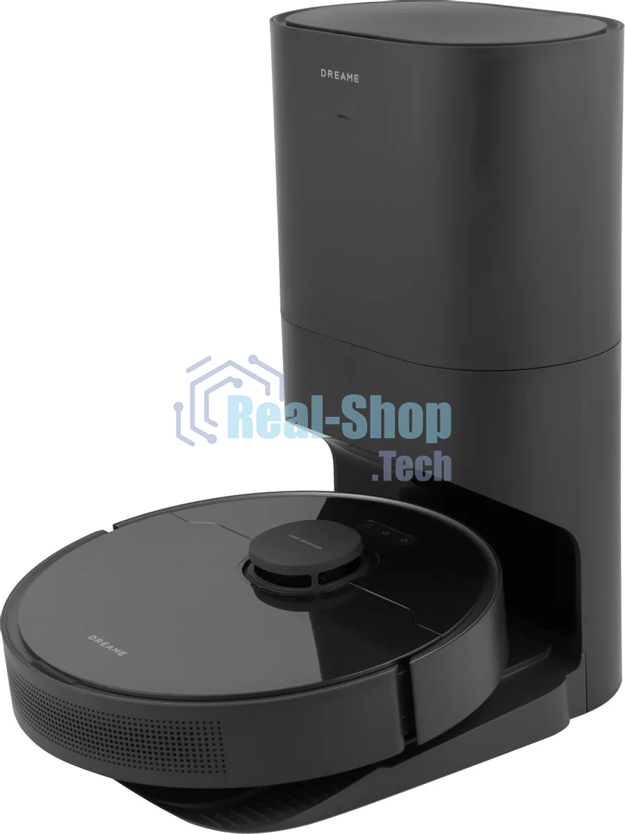 Робот-пылесос Dreame RLS6AD D10S Plus черный, 46 Вт, 5200 мА·ч Li-Ion, уборка сухая/влажная, пылесборник контейнер 0.4 л
