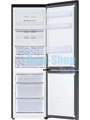 Холодильник Samsung RB34C675EBN/EF черный двухкамерный 230/114л морозилка снизу, No Frost