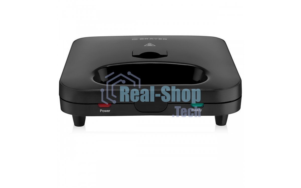 Сэндвичница BRAYER BR2202 3 в 1: сэндв, вафли, гриль, 750 Вт, съем.пласт 22,3x13,1 см, антиприг.пок