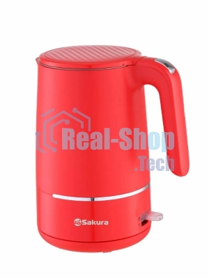 Чайник электрический Sakura SA-2176R красный, 1.7 л., 1800 Вт