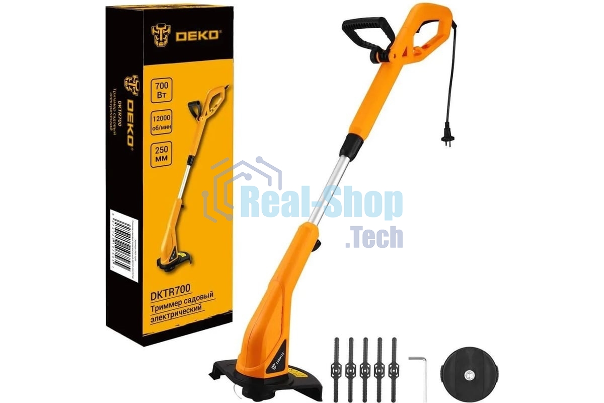 Триммер садовый электрический DEKO DKTR700
