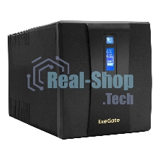 Источник бесперебойного питания ExeGate SpecialPro Smart LLB-1500.LCD.AVR.EURO.RJ 1500VA/950W, LCD, AVR, 4 евророзетки, RJ45/11, черный