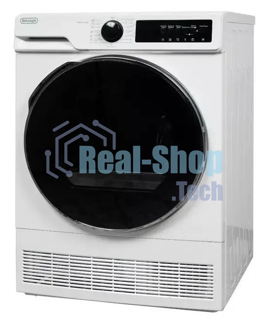 Сушильная машина DeLonghi DTD 8105 C FABIO белый, 8 кг, сушка - конденсационная, программ - 15, 59.6 x 84.5 x 56.3 см