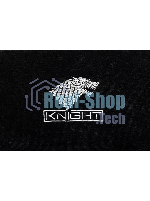 Кресло игровое Knight Wolf черный/серый крестов. пластик