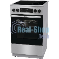Плита электрическая Gorenje GEC5C40XC нержавеющая сталь, конфорок 4 шт, духовка 70 л, 50 см x 85 см x 59.4 см