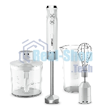 Блендер Centek CT-1349 (белый) 1000Вт, 3в1, блендер/венчик/чоппер 400мл +мерн стакан 600мл