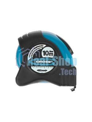 Рулетка Gross 31115 ''schlagfest'' 10м x 25мм магн. обрез зацеп двухст. шкала автоматич. фиксация