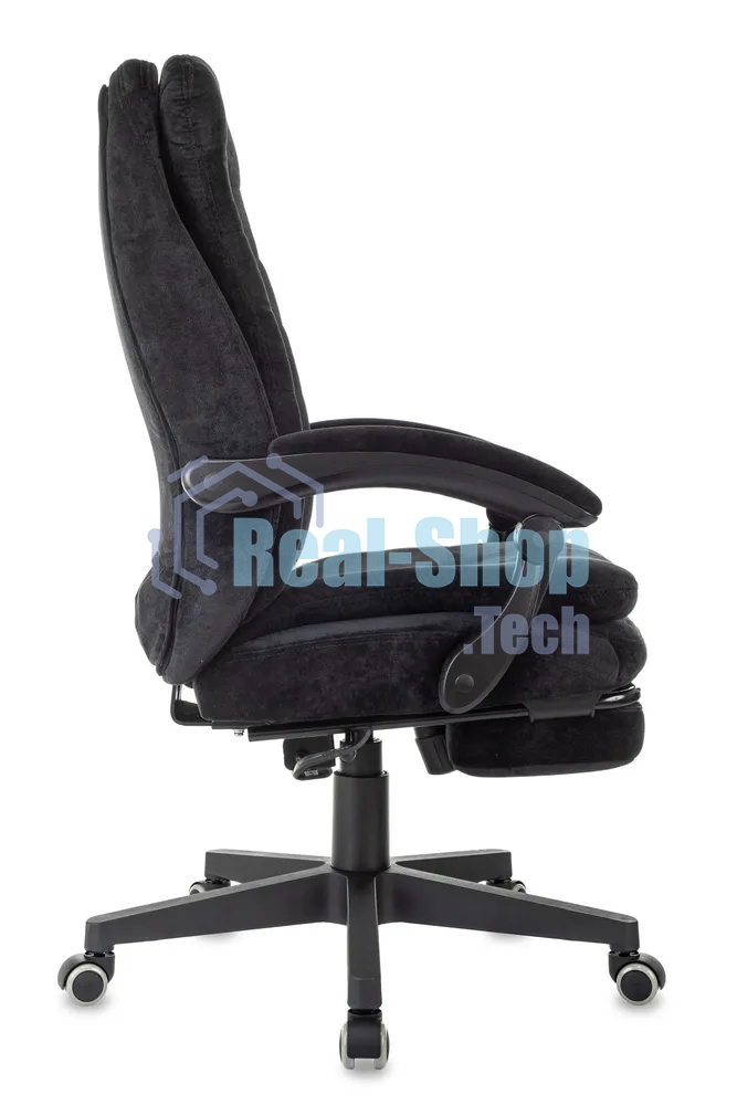 Кресло Бюрократ T-9950MSG-F/BLACK-PU черный, экокожа