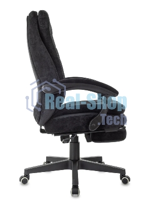 Кресло Бюрократ T-9950MSG-F/BLACK-PU черный, экокожа