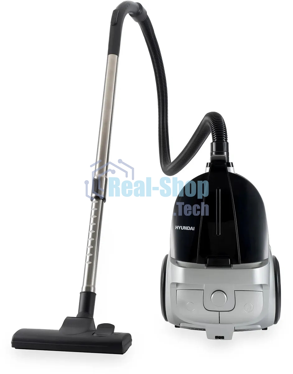 Пылесос Hyundai HYV-C2650 черный/серебристый, 380/2200 Вт, уборка сухая, пылесборник контейнер 3.5 л